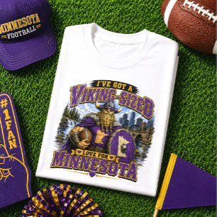 Ich habe Wikinger-große Liebe für Minnesota Footba T-Shirt