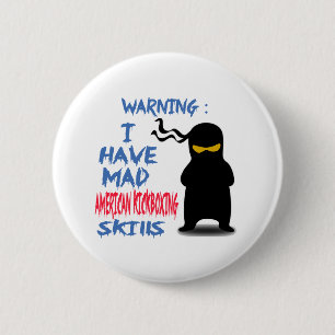 Ich habe wütende amerikanische kickboxing button