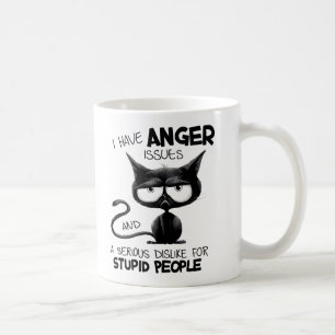 Ich habe Wutprobleme Lustiges Katzenliebhaber-Gesc Kaffeetasse