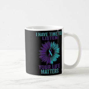 Ich habe Zeit, das Bewusstsein für Suizidpräventio Kaffeetasse
