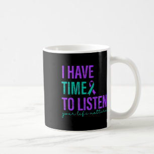 Ich habe Zeit, das Bewusstsein für Suizidpräventio Kaffeetasse