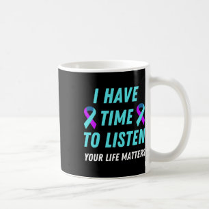 Ich habe Zeit, das Bewusstsein für Suizidpräventio Kaffeetasse