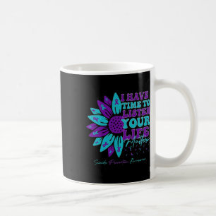 Ich habe Zeit, die Unterstützung der Suizidprävent Kaffeetasse