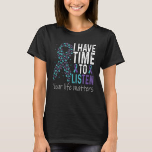 Ich habe Zeit, mir die Aquamarine Purp zur Suizidp T-Shirt