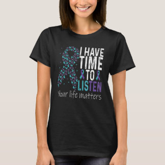 Ich habe Zeit, mir die Aquamarine Purp zur Suizidp T-Shirt
