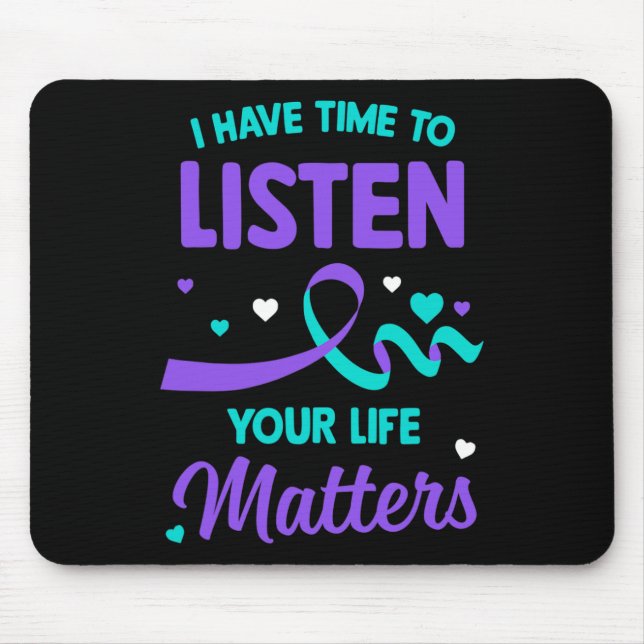 Ich habe Zeit, mir die psychische Gesundheit von S Mousepad (Vorne)
