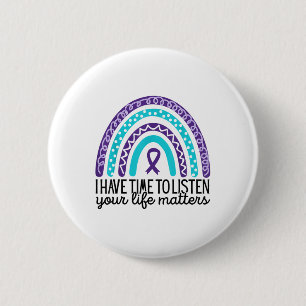 Ich habe Zeit zuzuhören, Suizidpräventionsbewussts Button