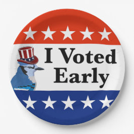 Ich habe zu Beginn der Wahlen 2026 abgestimmt Pappteller