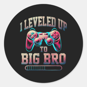 Ich habe zu großem Bruder lustiger Gamer großer Br Runder Aufkleber