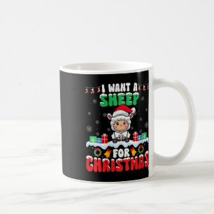 Ich habe zu Weihnachten ein Schaf Gewollt - Schafe Kaffeetasse
