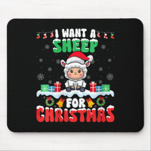 Ich habe zu Weihnachten ein Schaf Gewollt - Schafe Mousepad