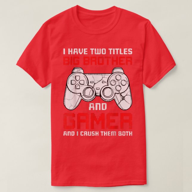 Ich habe zwei Titel Big Brother Matching Video Gam T-Shirt (Design vorne)