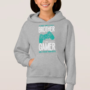 Ich habe zwei Titel Bruder und Gamer, Funny Gamer Hoodie