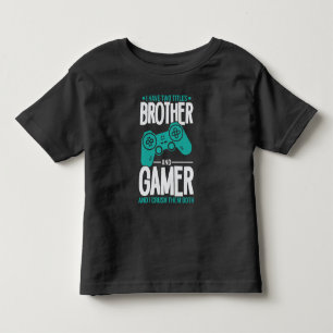 Ich habe zwei Titel Bruder und Gamer, Lustiger Gam Kleinkind T-shirt
