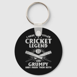 Ich habe zwei Titel Cricket-Legende und mürrisch - Schlüsselanhänger