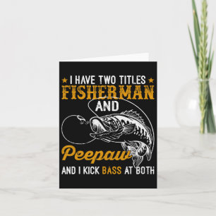 Ich habe zwei Titel Fischer Aw B Vatertag Fisch Karte