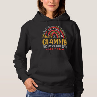 Ich habe zwei Titel Mama und Glammy Leopard Regenb Hoodie