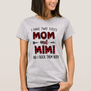 Ich habe zwei Titel Mama und Mimi T-Shirt lustiges