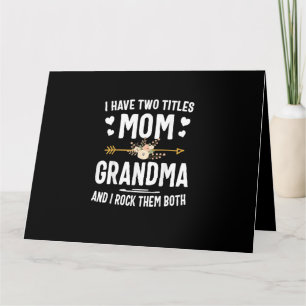 Ich habe zwei Titel Mama und Oma Karte