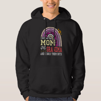 Ich habe zwei Titel Mama und Oma Mutter Tag Rai Hoodie
