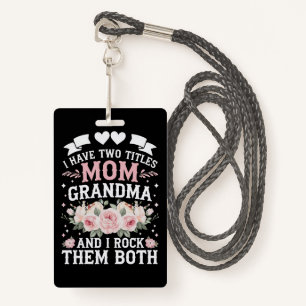 Ich habe zwei Titel Mama und Oma Niedlich Mütter T Ausweis