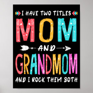 Ich habe zwei Titel Mama und Oma Poster