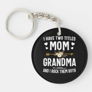 Ich habe zwei Titel Mutti und Oma Schlüsselanhänger