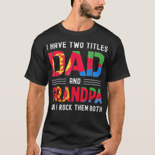 ich habe zwei Titel Papa und Opa eritreische Männe T-Shirt