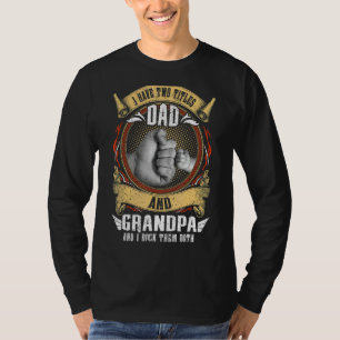 Ich habe zwei Titel Vater und Großvater Männer Vin T-Shirt