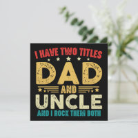 Ich habe zwei Titel Vater und Onkel lustigen Vater
