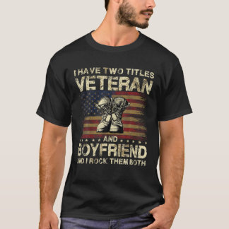 Ich habe zwei Titel Veteran und Freund | Veteran T-Shirt