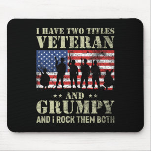 Ich habe zwei Titel Veteran und grumpy lustigen Va Mousepad