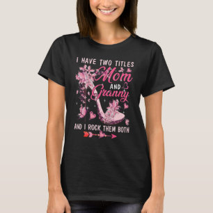 Ich habe zwei Titeln Mama und Granny Niedliche Sch T-Shirt