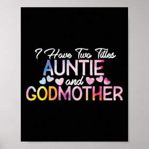 Ich habe zwei Titeln Tante und Wasserfarbe Poster