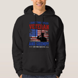 Ich habe zwei Titeln Veteran und gruseligen lustig Hoodie
