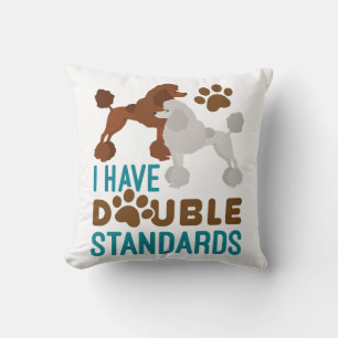 Ich habe zweierlei Standard Poodle Kissen