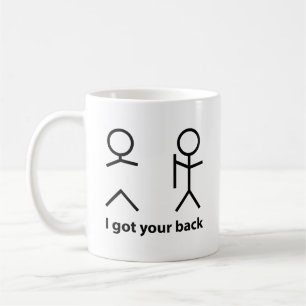 Ich halte dir den Rücken frei! Kaffeetasse