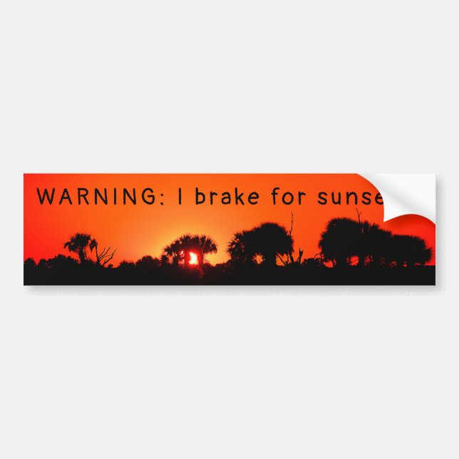 Ich halte für den Sonnenuntergang-Autoaufkleber fe Autoaufkleber (Vorne)