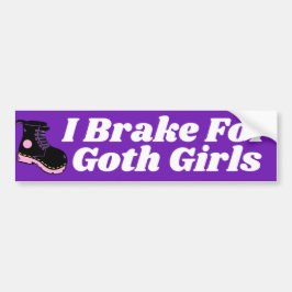 Ich halte für Goth Girls fest Autoaufkleber