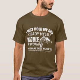 Ich halte meine Stäbchen fest, ich habe einen Wurm T-Shirt