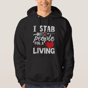 Ich halte Menschen für einen Dialysetechniker fest Hoodie