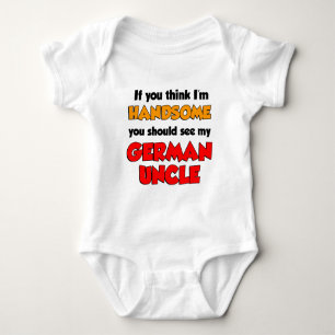 Ich halte mich für einen schönen deutschen Onkel Baby Strampler