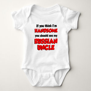 Ich halte mich für einen schönen russischen Onkel Baby Strampler
