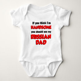 Ich halte mich für einen schönen russischen Vater Baby Strampler