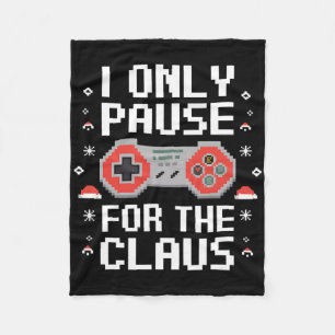 Ich halte nur für das Claus Retro Video Game Chris Fleecedecke