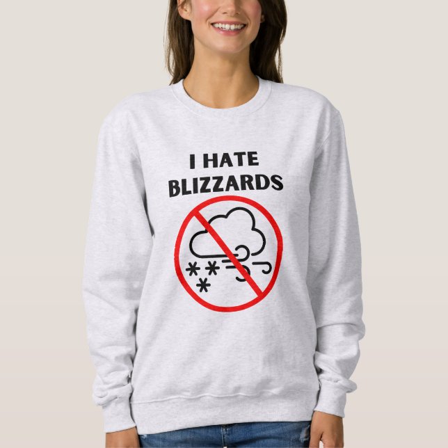 Ich hasse Blasen Sweatshirt (Vorderseite)