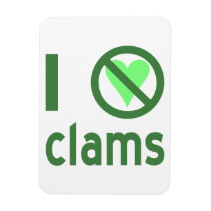 Ich hasse Clams Magnet