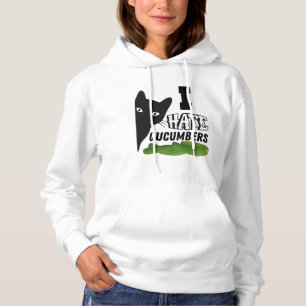 ICH HASSE CUCUMBERS CAT HOODIE