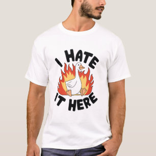 Ich hasse es hier Silly Goose Meme T-Shirt