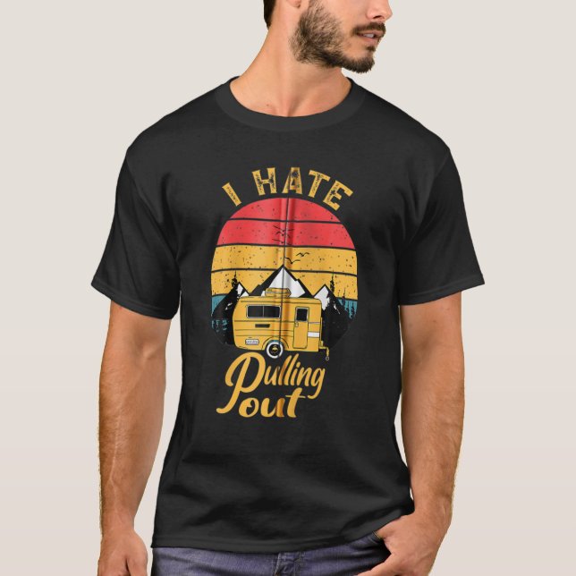 Ich hasse es, lustige Camping RV Camper Reisen T-Shirt (Vorderseite)